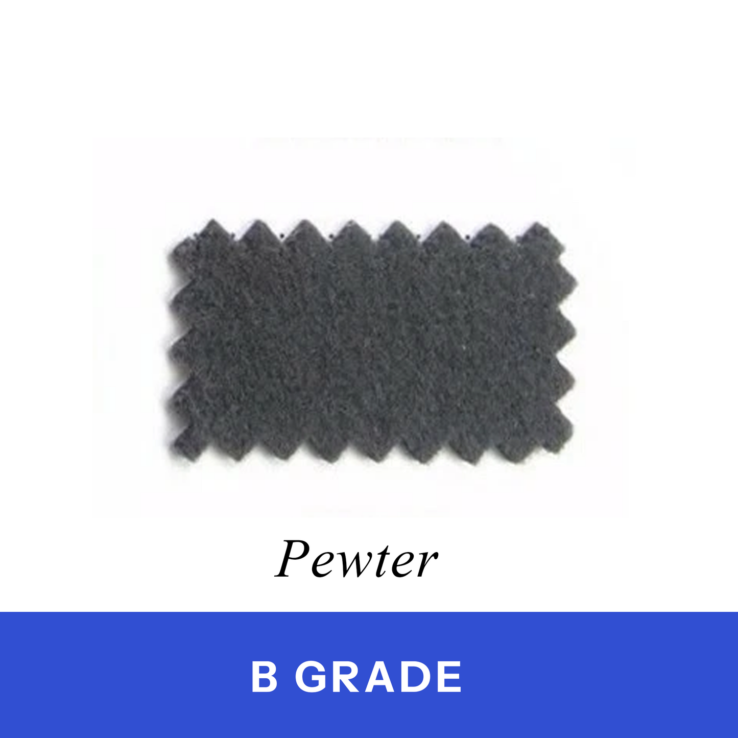 Pewter Billiard Cloth 100% Wool (B Grade)