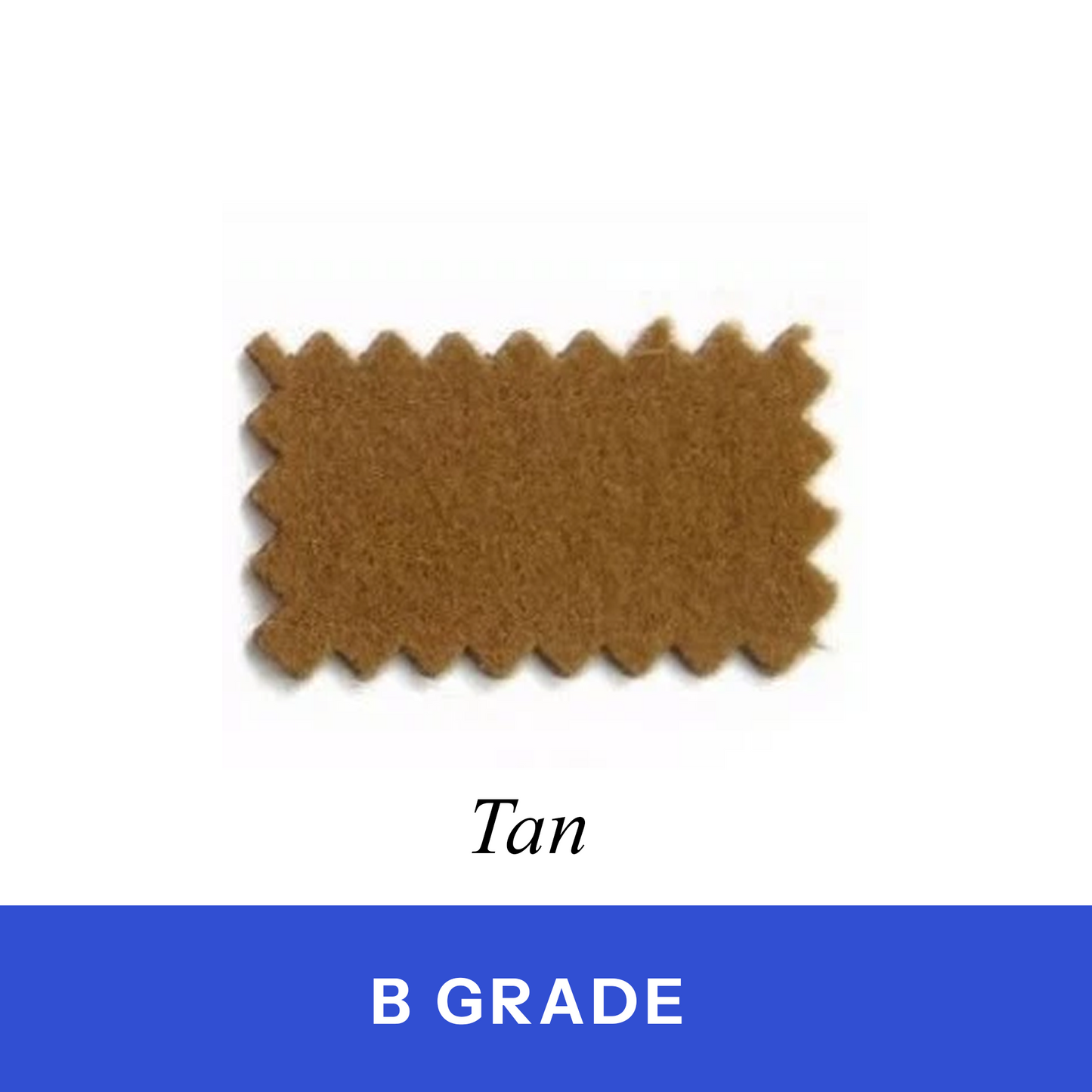 Tan Billiard Cloth 100% Wool (B Grade)