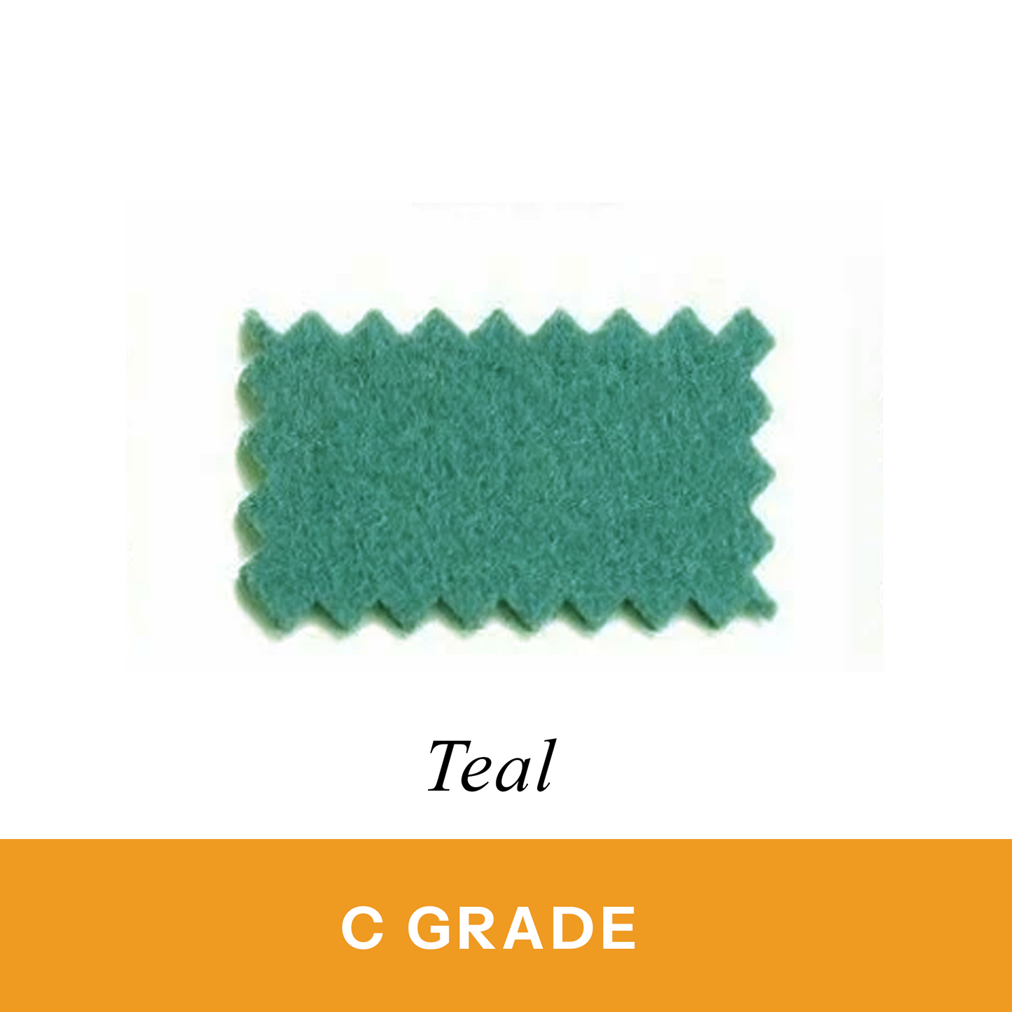 Teal Billiard Cloth 100% Wool (C Grade)