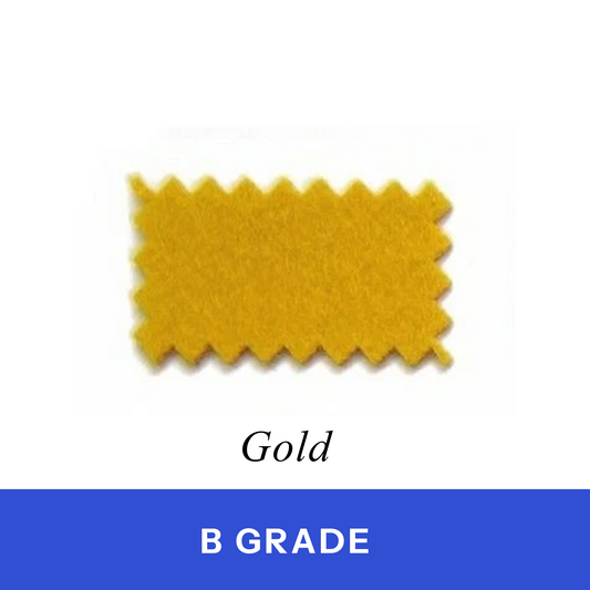 Gold Billiard Cloth 100% Wool (B Grade)