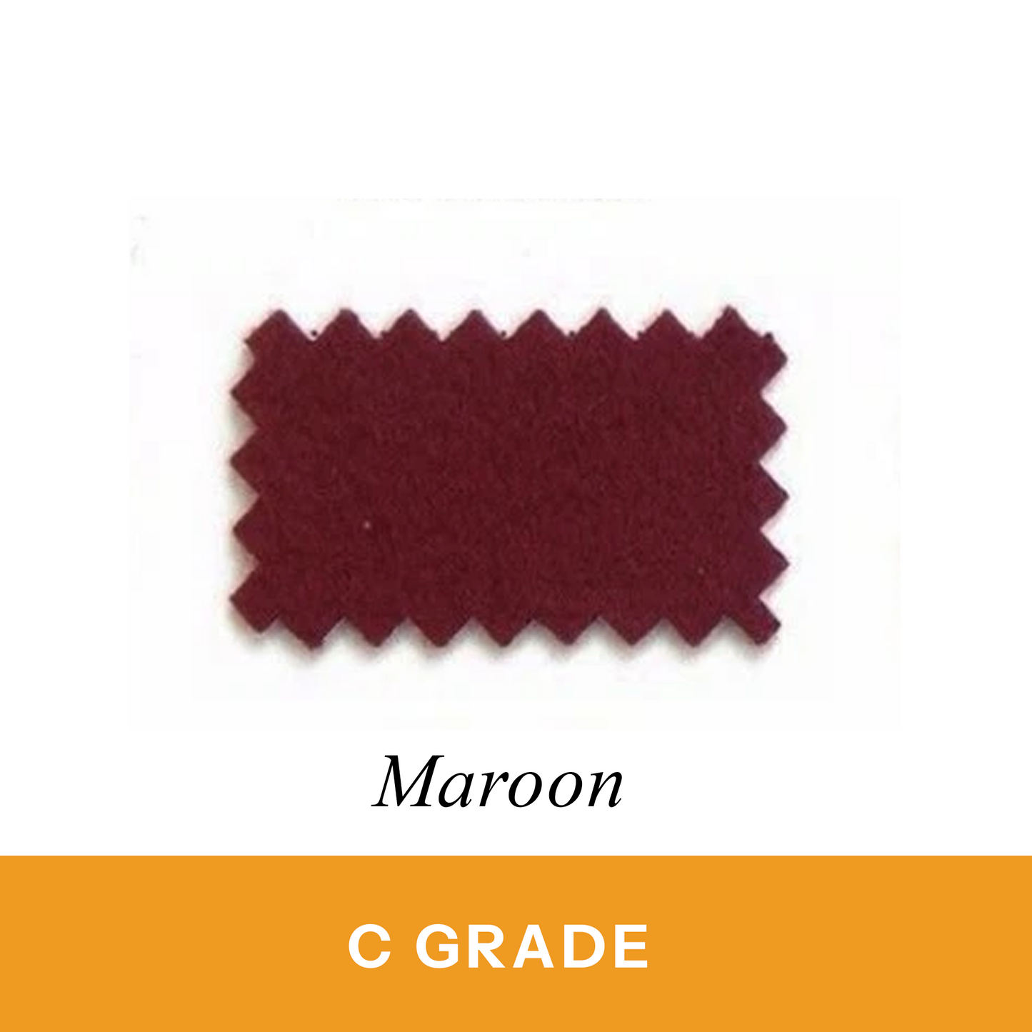 Maroon Billiard Cloth 100% Wool (C Grade)