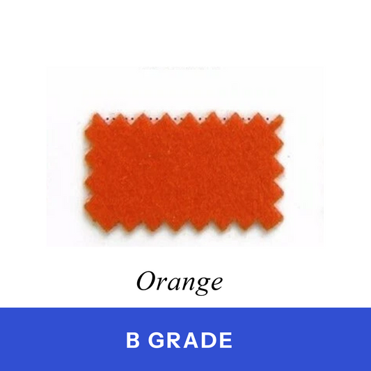 Orange Billiard Cloth 100% Wool (B Grade)