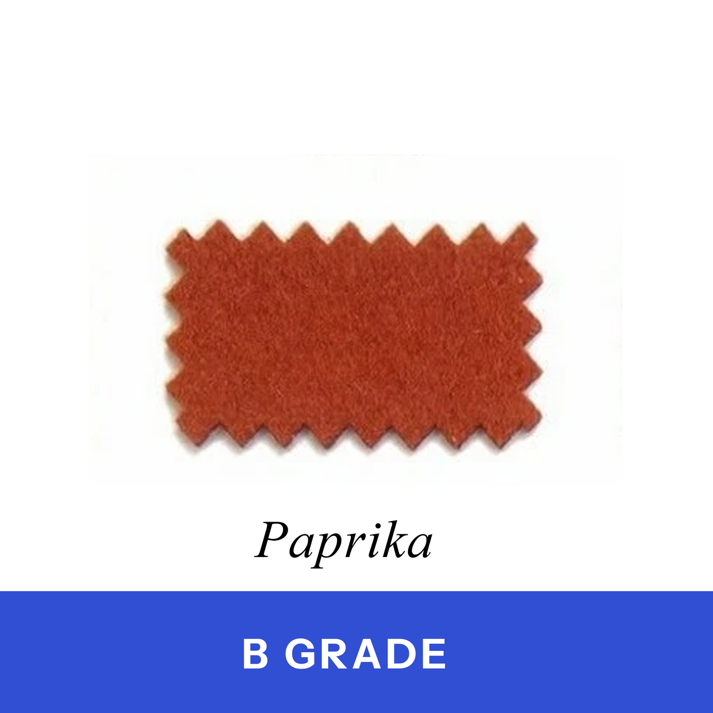 Paprika Billiard Cloth 100% Wool (B Grade)
