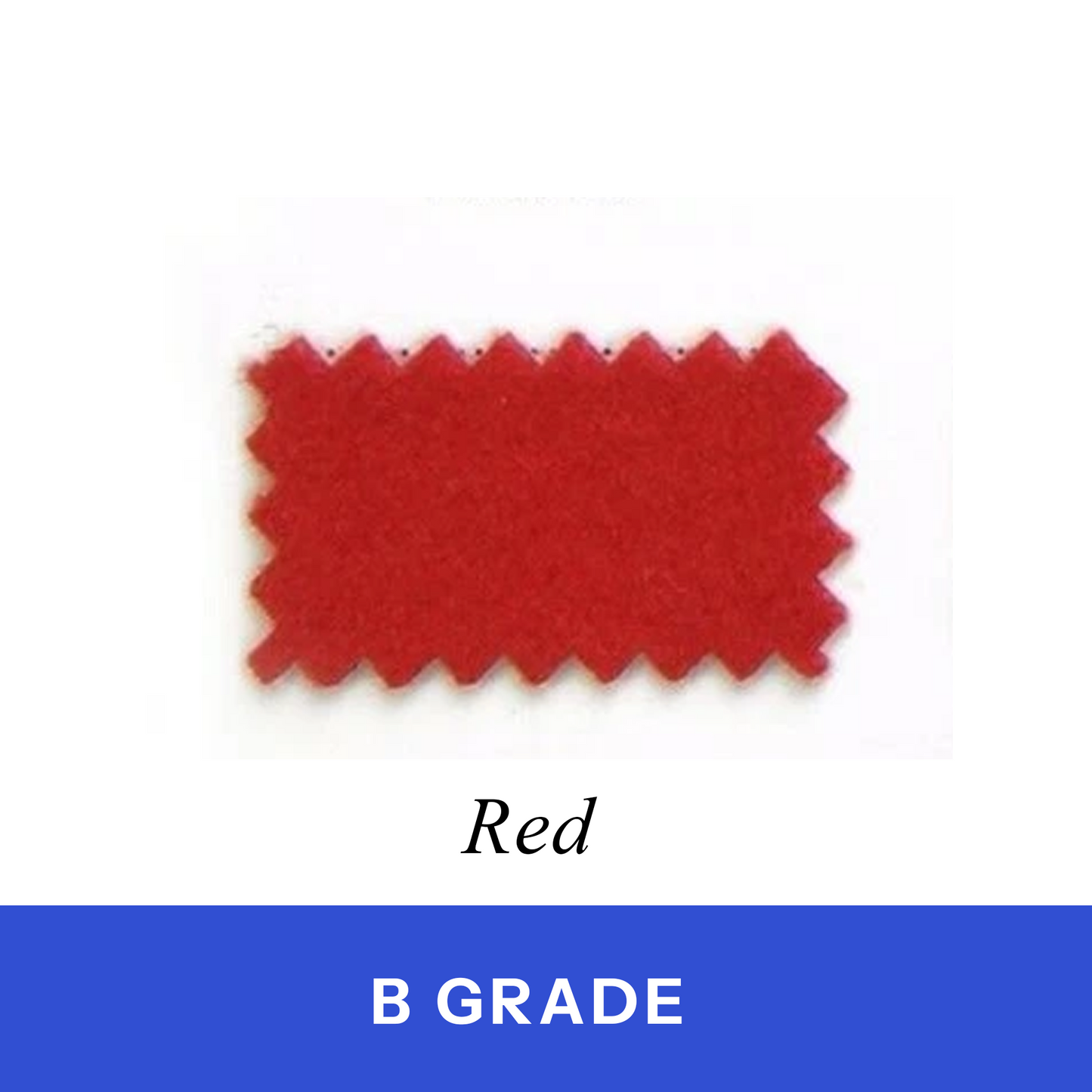 Red Billiard Cloth 100% Wool (B Grade)