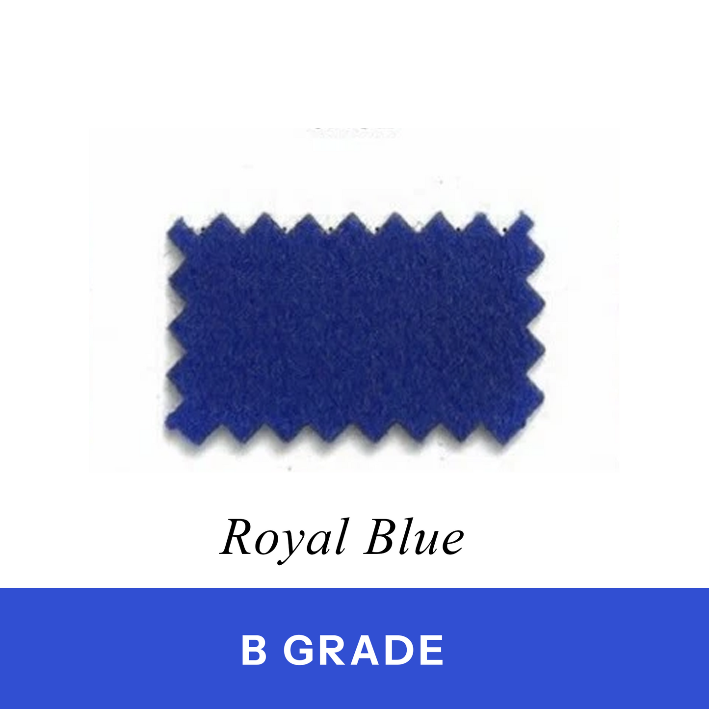 Royal Blue Billiard Cloth 100% Wool (B Grade)