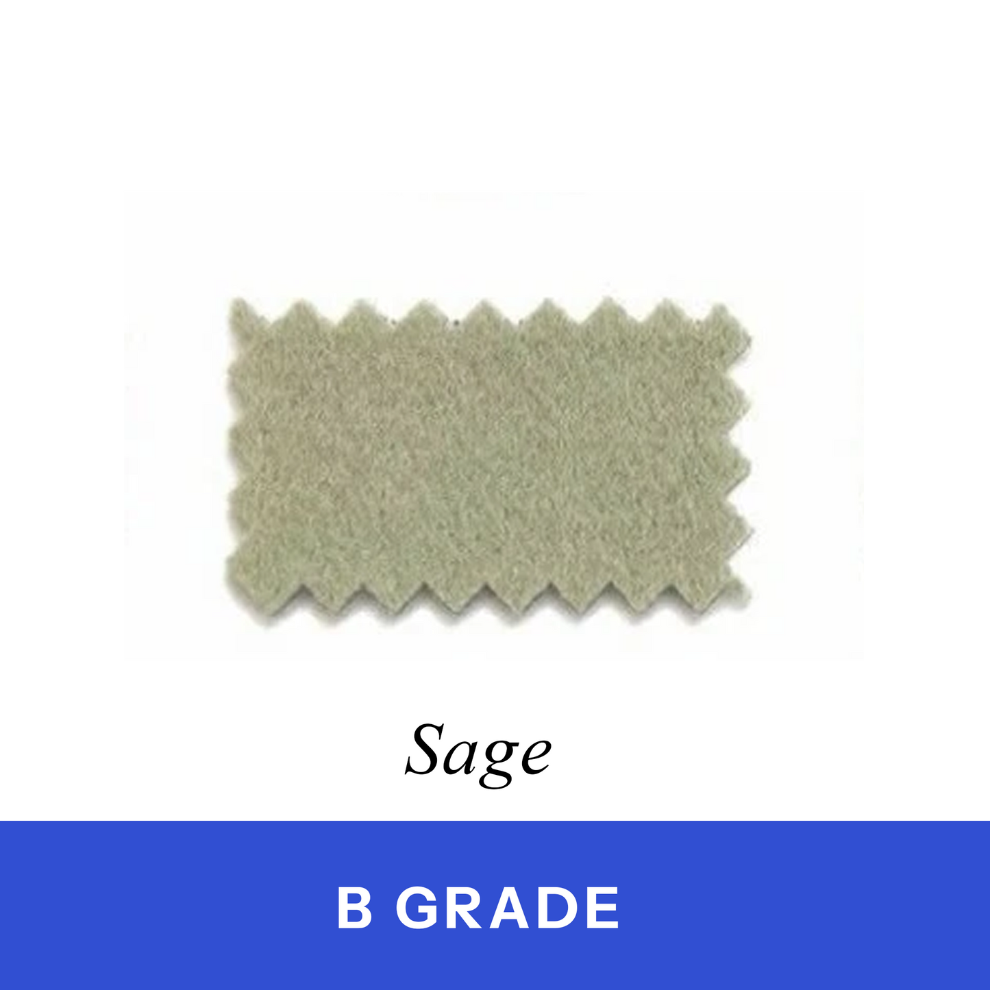 Sage Billiard Cloth 100% Wool (B Grade)